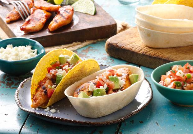 Grilled Chicken Ten Minute Tacos