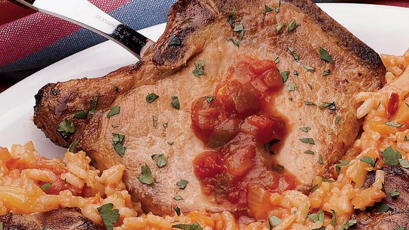 Côtelettes De Porc Tex-mex À L'ananas